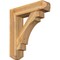 Ekena Millwork Merced Craftsman Rough Sawn Bracket w/ Offset Brace, Western Red Cedar, 8"W x 32"D x 36"H BKT0806X32X36MRC04RWR - alternate 1